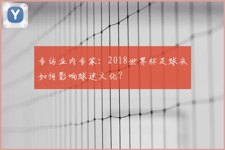 专访业内专家：2018世界杯足球衣如何影响球迷文化？