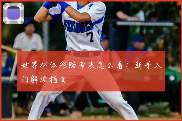 世界杯体彩赔率表怎么看？新手入门解读指南